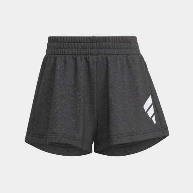 Shorts Negros De Algodón Holgados Con 3 Rayas De Iconos Del Futuro Adidas