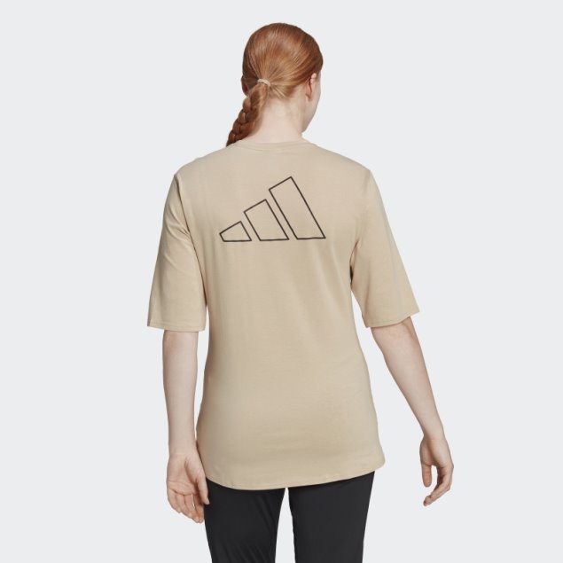 Adidas Run Icons Made With Nature Camiseta De Running Beige