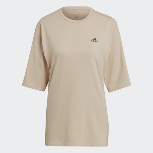 Adidas Run Icons Made With Nature Camiseta De Running Beige