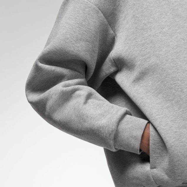 Adidas Sudadera Con Capucha De Baloncesto De Avena Oscura Jaspeada