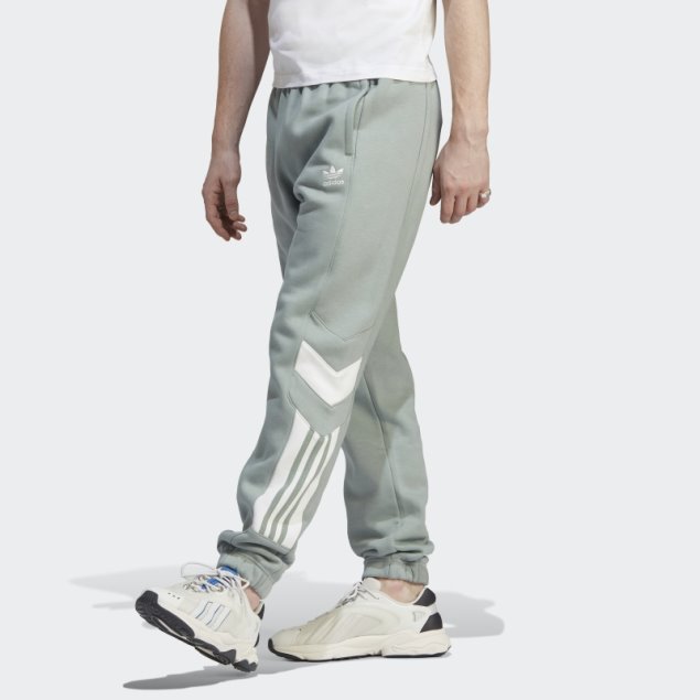 Adidas Rekive Pantalones De Chándal Caliente Plata Verde