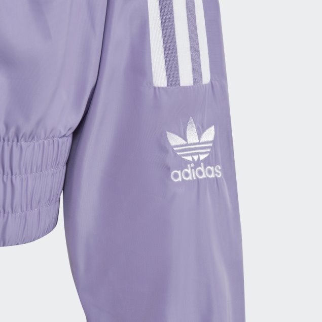 Chaqueta Adidas Adicolor Crop Track Lila