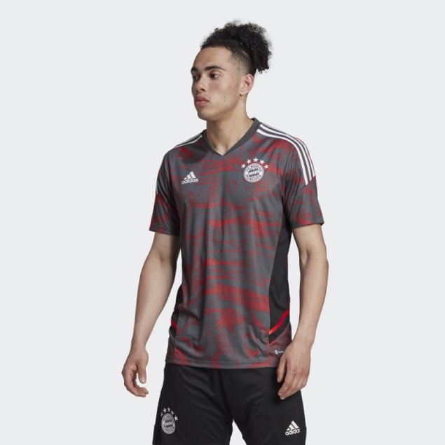 Camiseta De Entrenamiento Fc Bayern Condivo 22 Roja Adidas