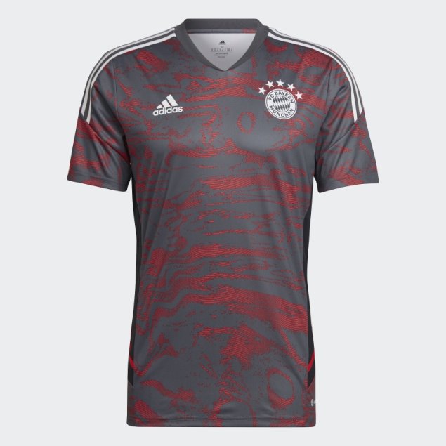 Camiseta De Entrenamiento Fc Bayern Condivo 22 Roja Adidas