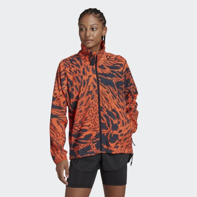 Chaqueta De Running Rapida Adidas Naranja