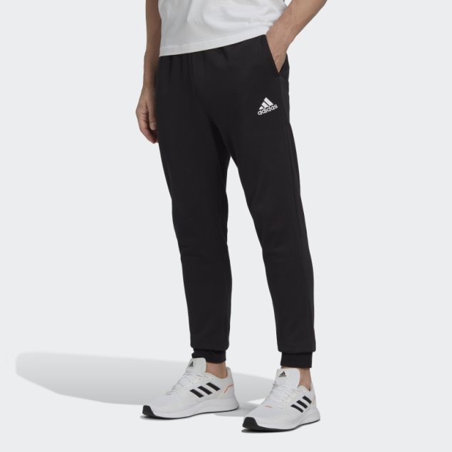 Joggers Adidas Essentials Fleece Regular Tapered Negro