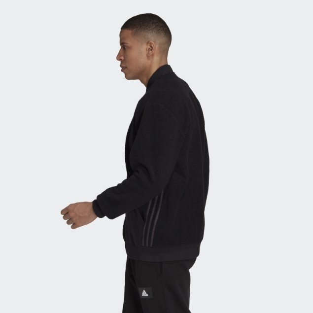 Essentials Holiday Pack Chaqueta Bomber Sherpa Adidas Negra