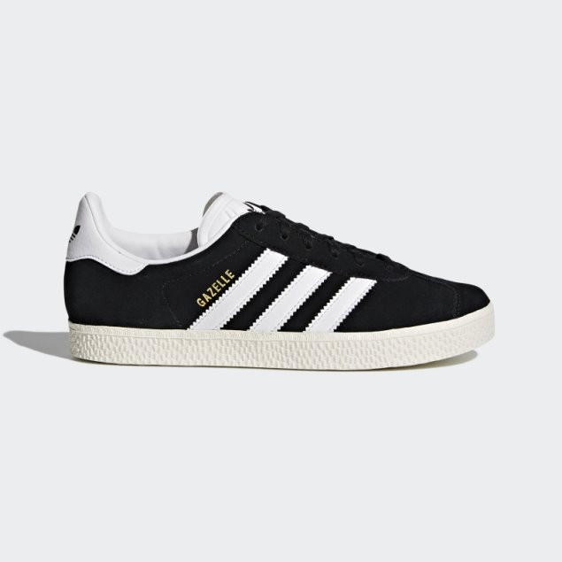 Zapatillas Adidas Gazelle Negras/blancas/doradas Metalizadas