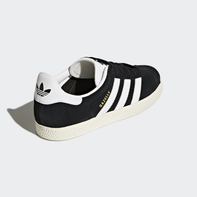 Zapatillas Adidas Gazelle Negras/blancas/doradas Metalizadas