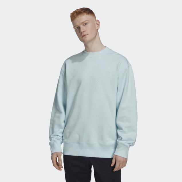 Sudadera Adicolor Contempo Crew French Terry Azul Adidas