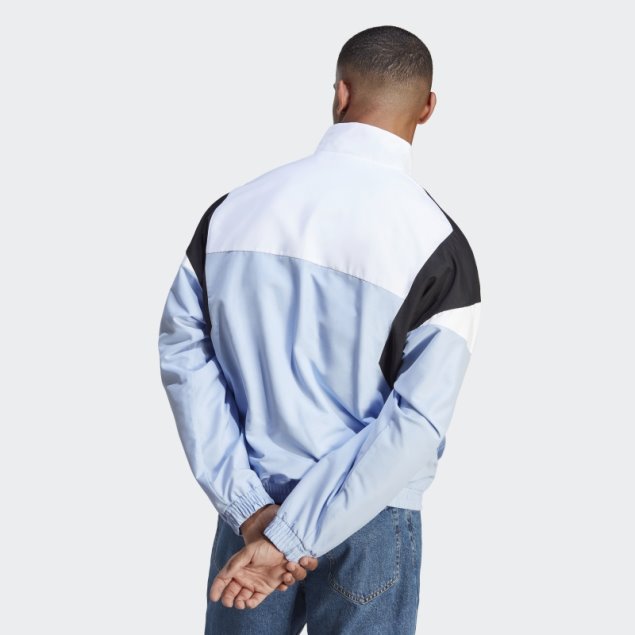 Adidas Chaqueta De Chándal Azul Amanecer Con Bloques De Color