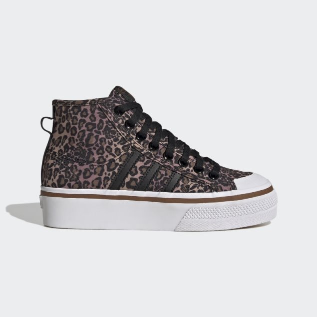 Negro Adidas Nizza Plataforma Mid Zapatos