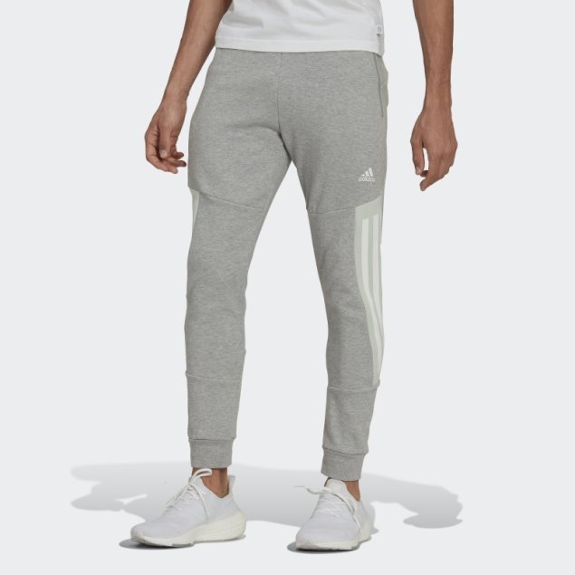 Pantalón Adidas Future Icons 3 Rayas Gris Medio
