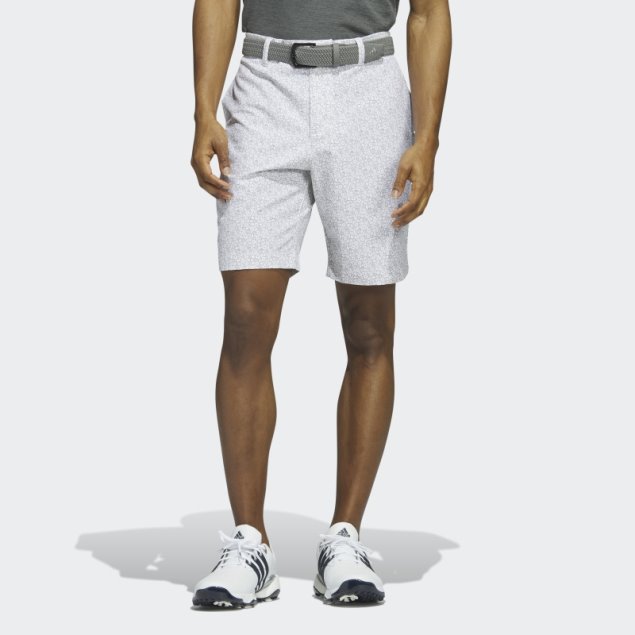 Adidas Ultimate365 Nueve Pulgadas Shorts De Golf Estampados Blanco