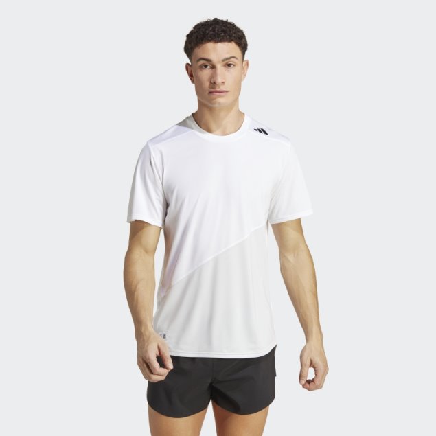 Adidas Camiseta De Running Blanca Hecha Para Ser Rehecha
