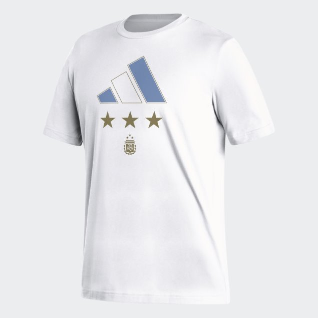 Camiseta Campeones Argentina 2022 Adidas Blanca
