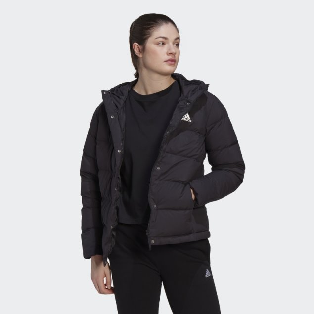Adidas Helionic Chaqueta De Plumas Con Capucha Negro Moda