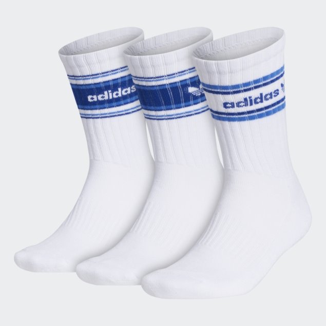 Calcetines Forum Rib Crew 3 Pares Adidas Blanco