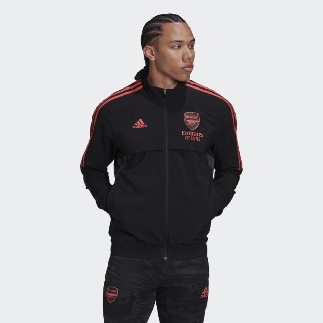 Chaqueta De Presentacion Arsenal Condivo 22 Adidas Negro