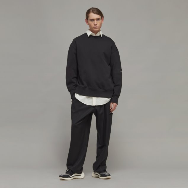 Adidas Y-3 Jersey De Felpa De Algodón Orgánico Con Estilo