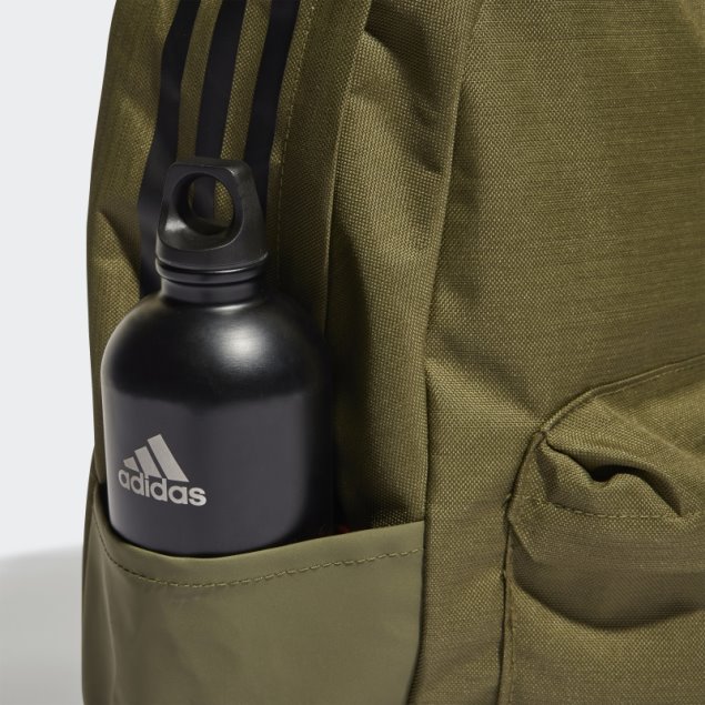 Mochila Adidas Clasica 3 Rayas Verde Oliva