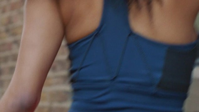 Sujetador Con Bolsillo De Sujeción Media Marimekko Azul Marino Adidas