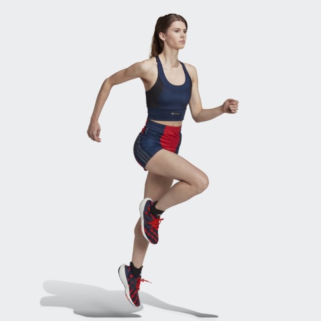 Sujetador Con Bolsillo De Sujeción Media Marimekko Azul Marino Adidas