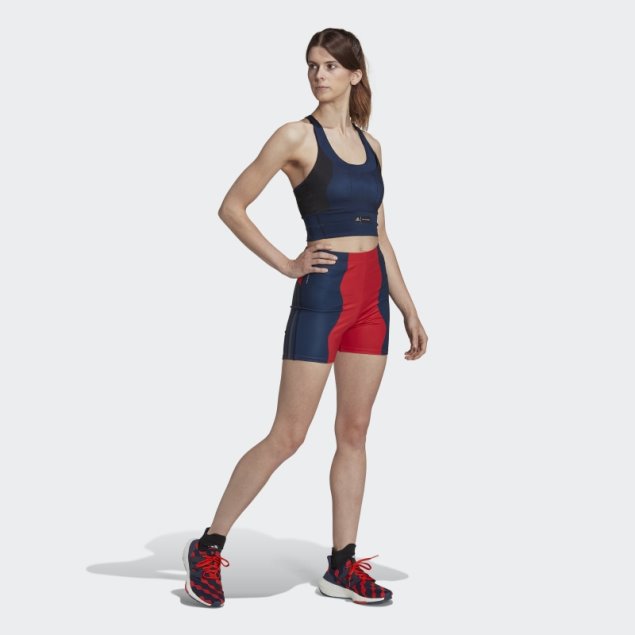 Sujetador Con Bolsillo De Sujeción Media Marimekko Azul Marino Adidas