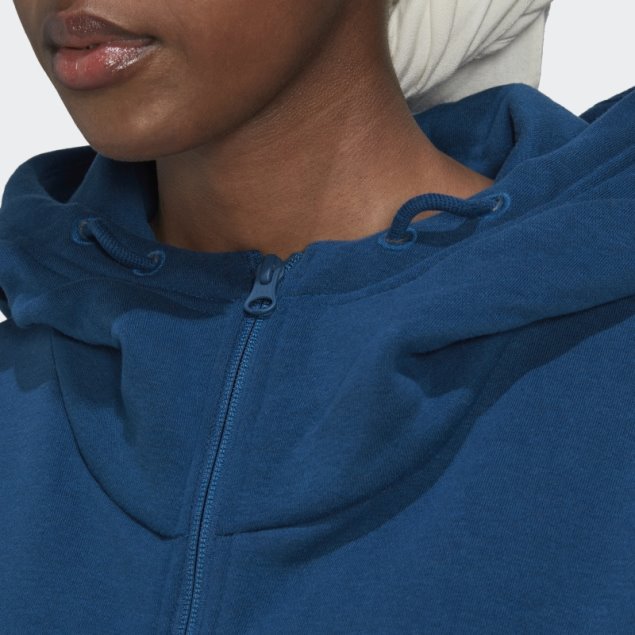 Sudadera Con Capucha Y Cremallera Completa Adidas Studio Lounge Azul Marino