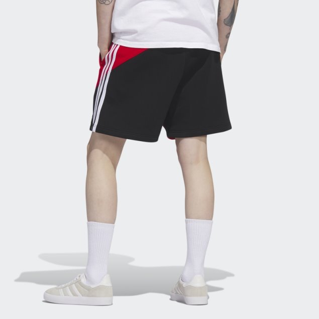 Adidas Sst Shorts De Forro Polar Escarlata