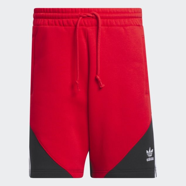 Adidas Sst Shorts De Forro Polar Escarlata