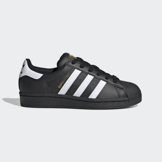 Niños Calientes Adidas Superstar Zapatos Negro / Blanco