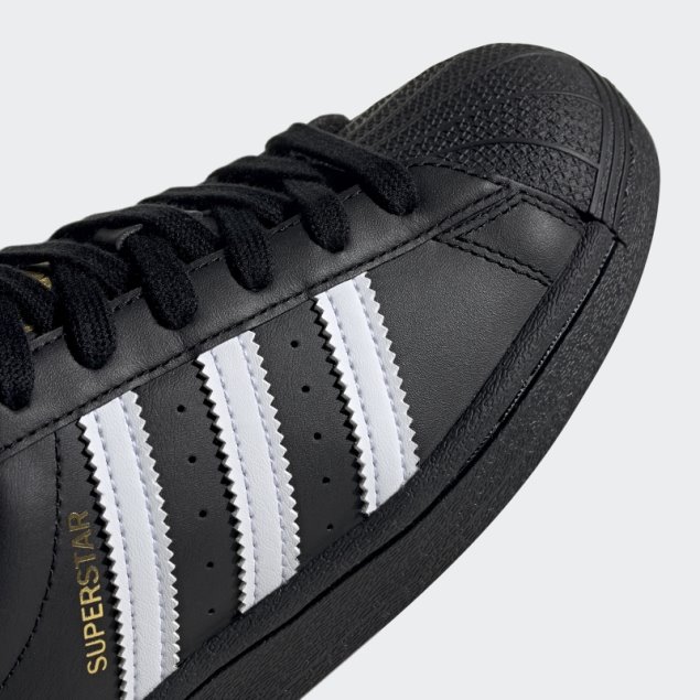 Niños Calientes Adidas Superstar Zapatos Negro / Blanco