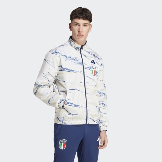 Chaqueta Himno Italia Azul Adidas