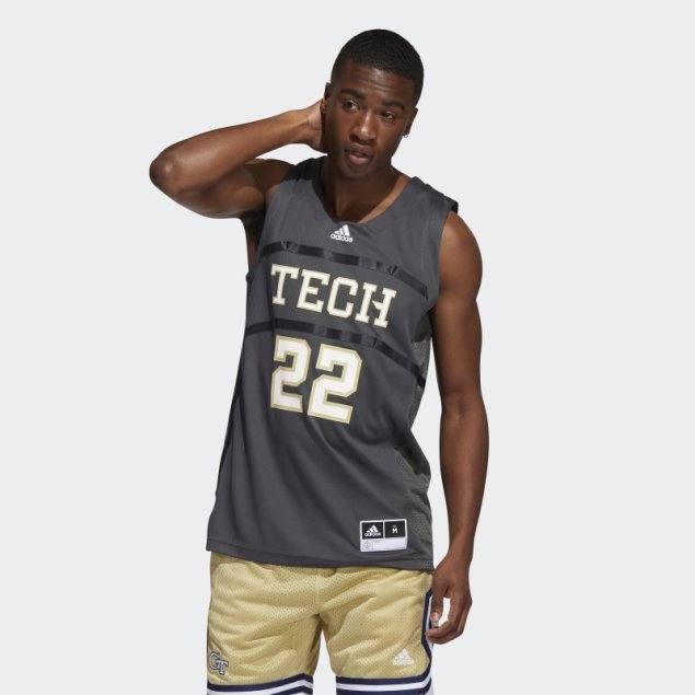 Gris Oscuro Amarillo Chaquetas Swingman Jersey Adidas