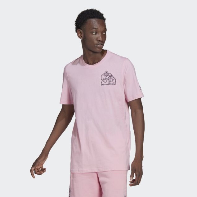 Adidas Originals X Kevin Lyons Camiseta Caliente Verdadero Rosa