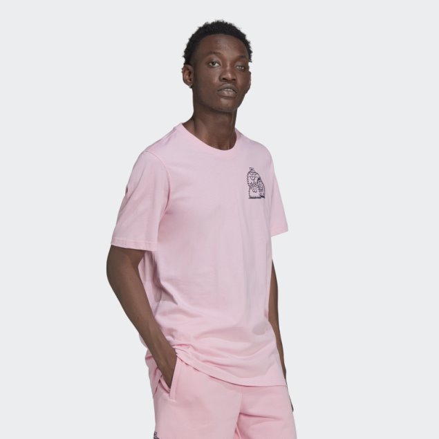 Adidas Originals X Kevin Lyons Camiseta Caliente Verdadero Rosa