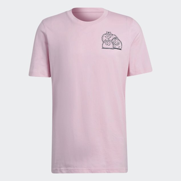 Adidas Originals X Kevin Lyons Camiseta Caliente Verdadero Rosa