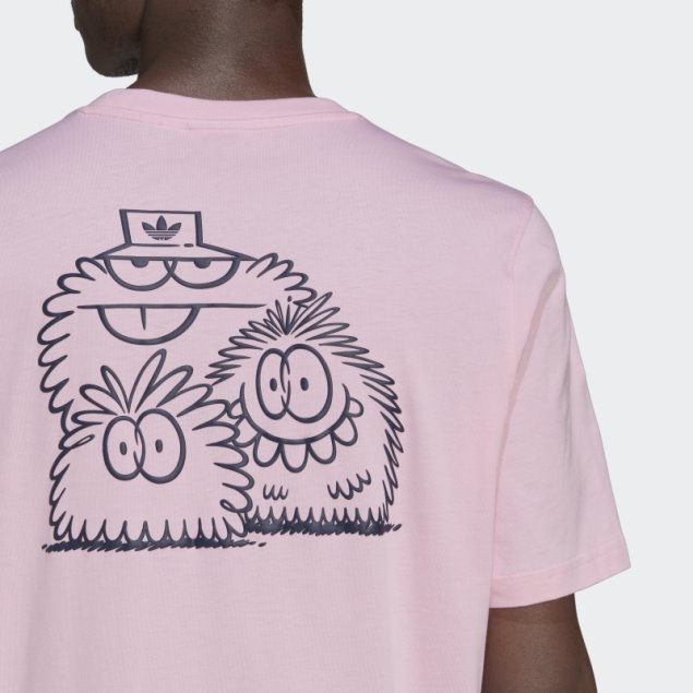 Adidas Originals X Kevin Lyons Camiseta Caliente Verdadero Rosa