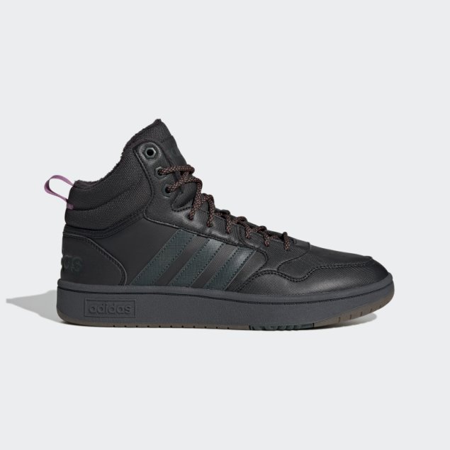 Negro Hoops 3.0 Estilo De Vida Medio Baloncesto Clásico Forro De Piel Zapatos De Invierno Adidas