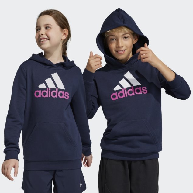 Adidas Sudadera Con Capucha De Algodón Con Logo Grande De Dos Colores Tinta De Adidas