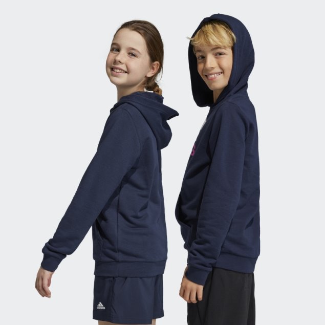 Adidas Sudadera Con Capucha De Algodón Con Logo Grande De Dos Colores Tinta De Adidas