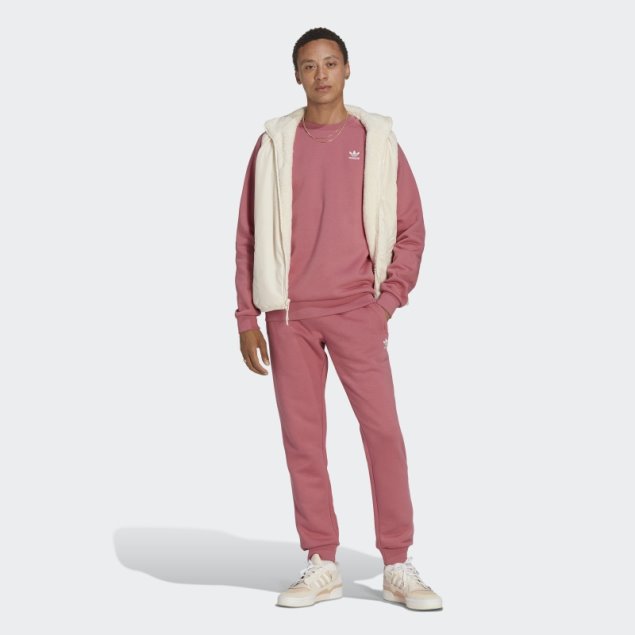 Sudadera Rosa Con Cuello Redondo Adidas Trefoil Essentials