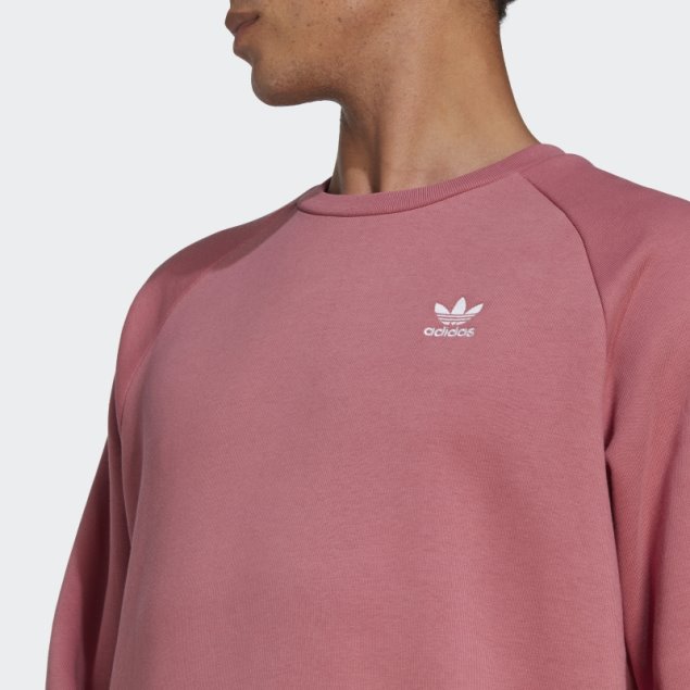 Sudadera Rosa Con Cuello Redondo Adidas Trefoil Essentials