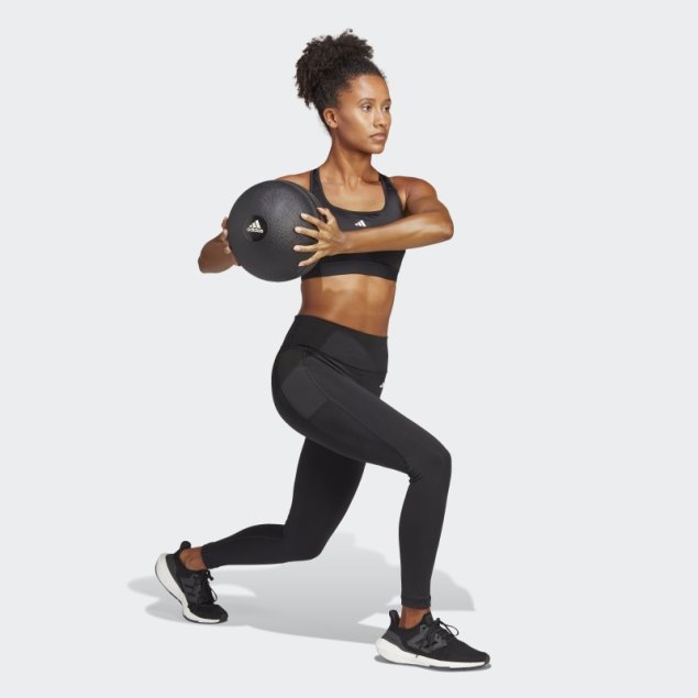 Negro Tren Esencial De Alta Intensidad 7/8 Leggins Adidas