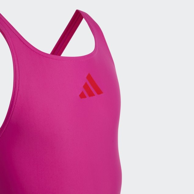 Bañador Fucsia Sólido Con Logo Pequeño Adidas