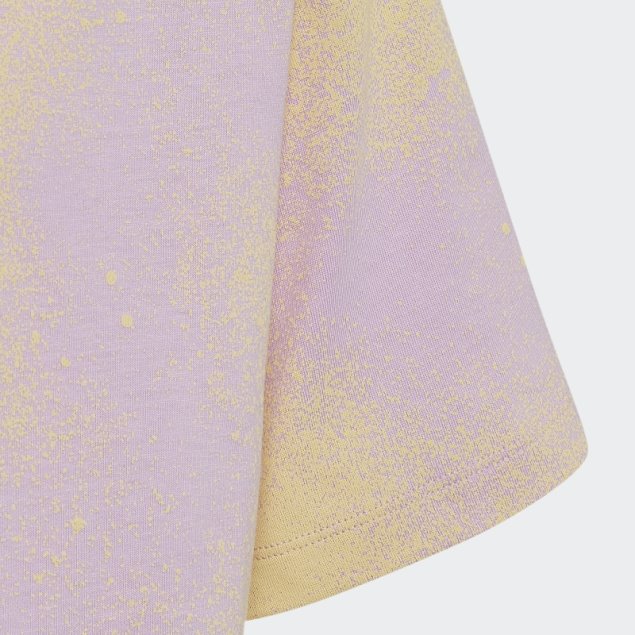 Top Corto Con Estampado Gráfico Lila De Adidas