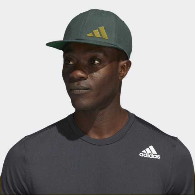 Adidas Verde óxido Offset 3-bar Gorra Snapback