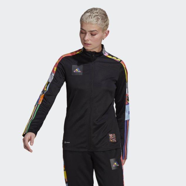 Chamarra Deportiva Adidas Tiro Pride Negra