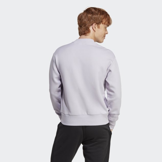 Sudadera Adidas Future Icons Insignia De La Tripulación Del Deporte Amanecer Plateado